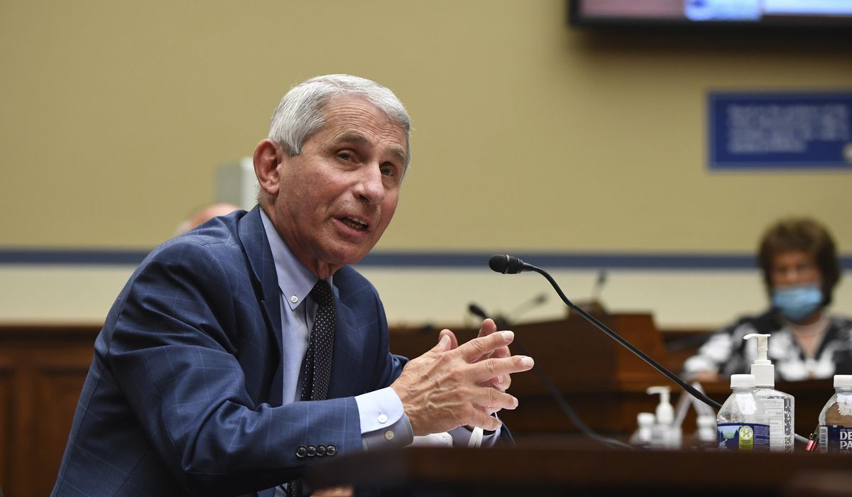 Dr. Anthony Fauci: As a default position, we should try to get kids back to school - Washington Times