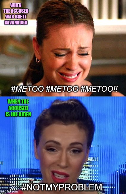 Meme of the day: Everyone's Tired of Alyssa Milano, Who's Her Anyway? - The Daily Report