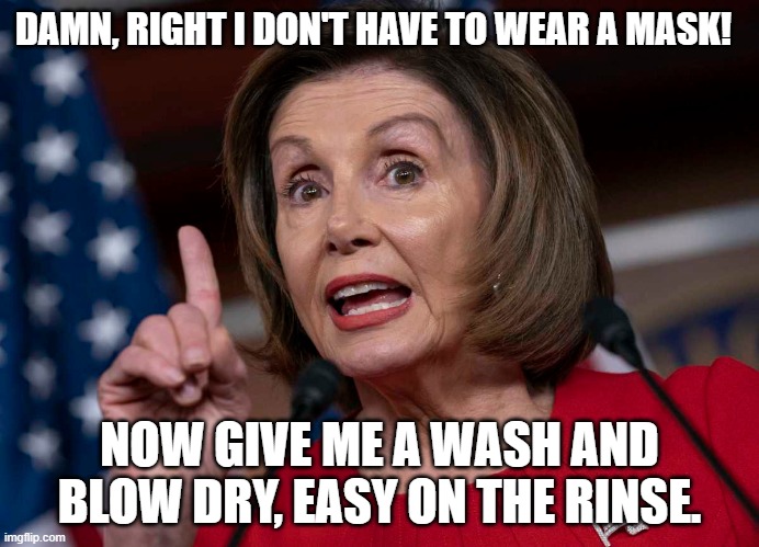 Meme of the day: Nancy Pelosi Tells People "Salon For Me, Lockdown For You" - The Daily Report