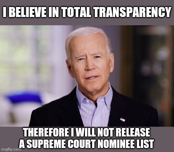 Meme of the day: 'Transparency' Is A Term That You Can Never Associate To Joe Biden - The Daily Report