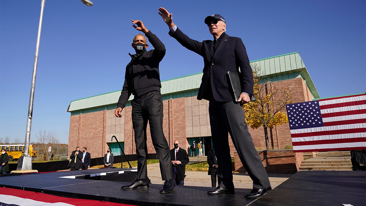 Obama, Biden make first joint appearance in Michigan: 'We're done with the chaos' | Fox News