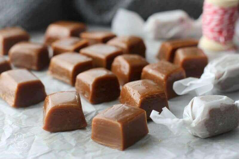 Soft and Chewy Homemade Caramels (Corn Syrup-Free)