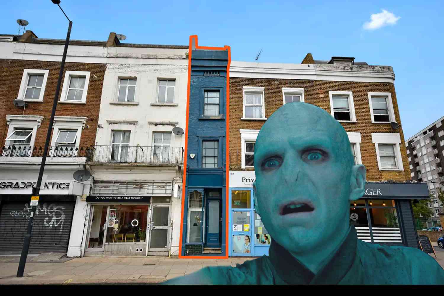 The narrowest home in London is for sale for $1.3 million and its just the kind of place the Dark Lord would love! | Not the Bee