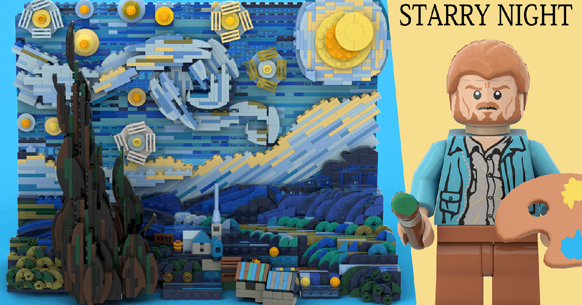 Van Gogh’s Starry Night Painting Is Being Turned Into a 3D LEGO Set