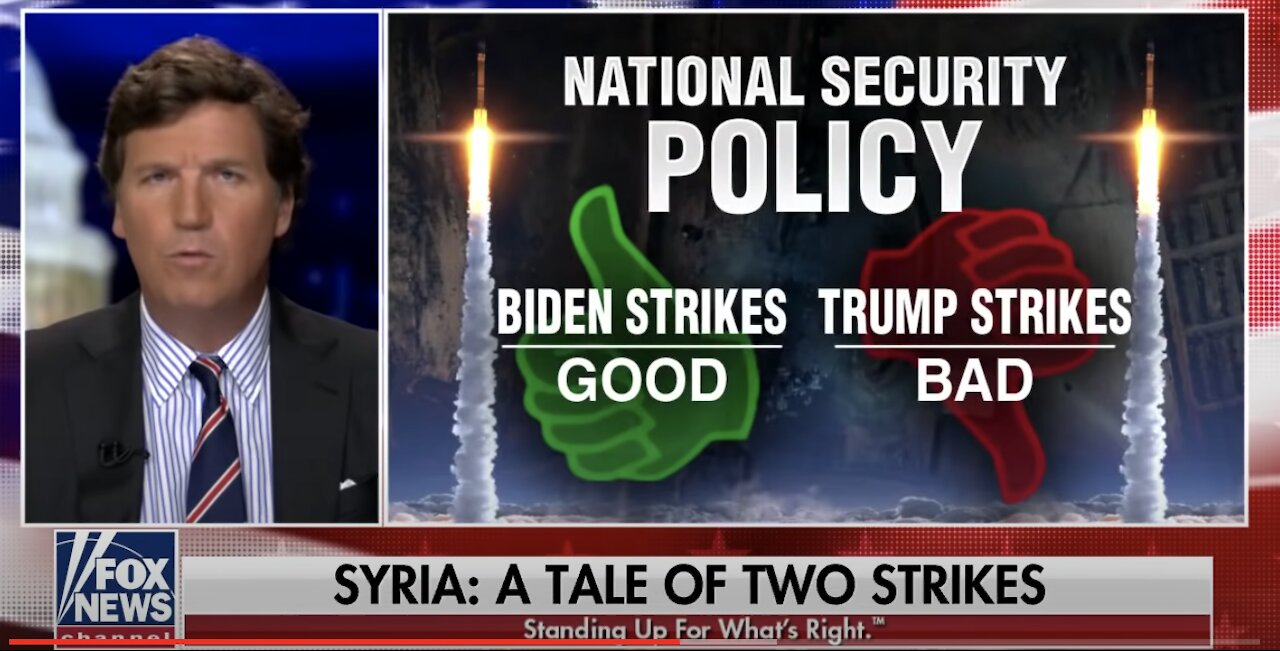 Tucker Carlson ANNIHILATES the Media on Their Coverage of Biden's Syrian Airstrikes