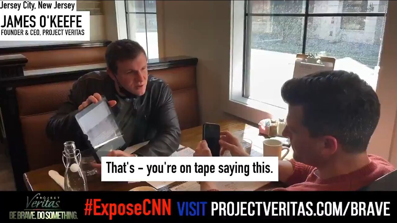 James O'Keefe CONFRONTS CNN Director Who Admitted CNN is