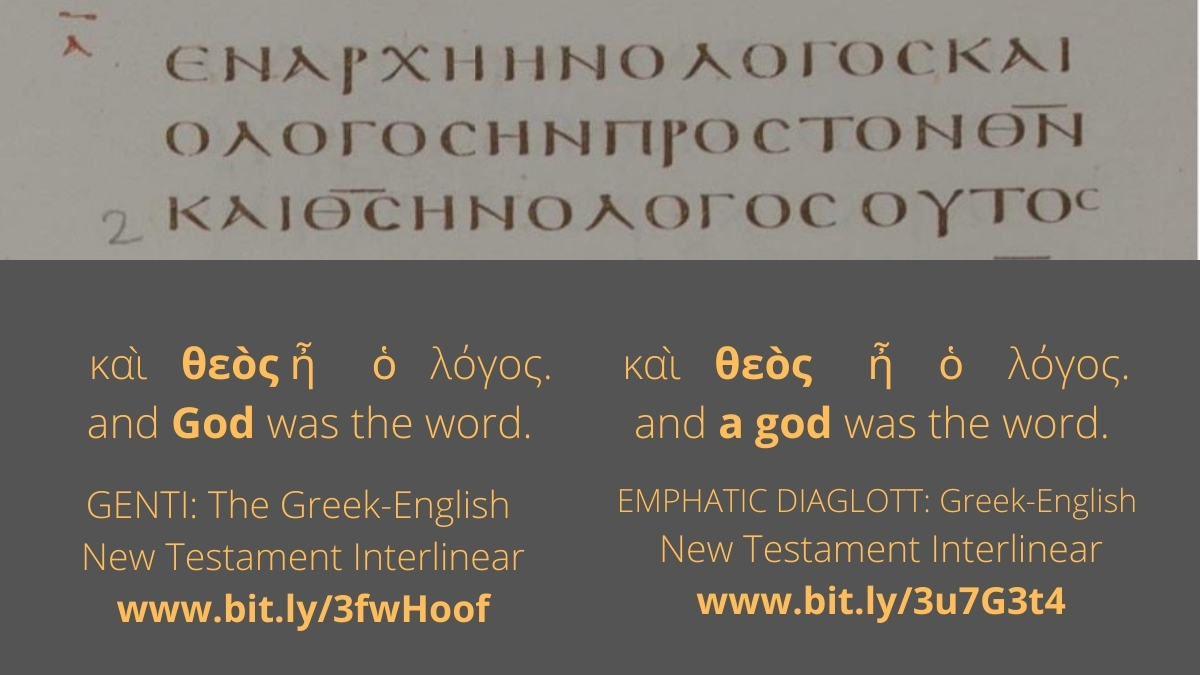 JOHN 1:1 The θεὸς Dilemma of “a god” or “God”? – Christian Publishing House Blog