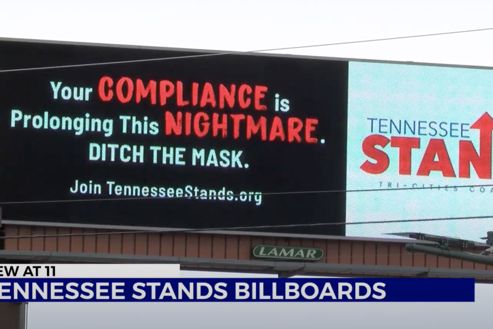 Tennessee Billboards Encourage People To Finally 'Ditch The Mask'