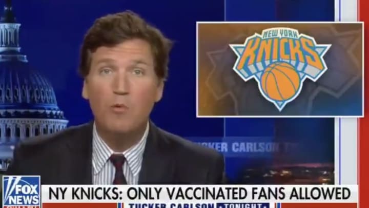 Tucker Carlson: Knicks Only Allowing Vaccinated Fans in MSG is Like  'Medical Jim Crow'