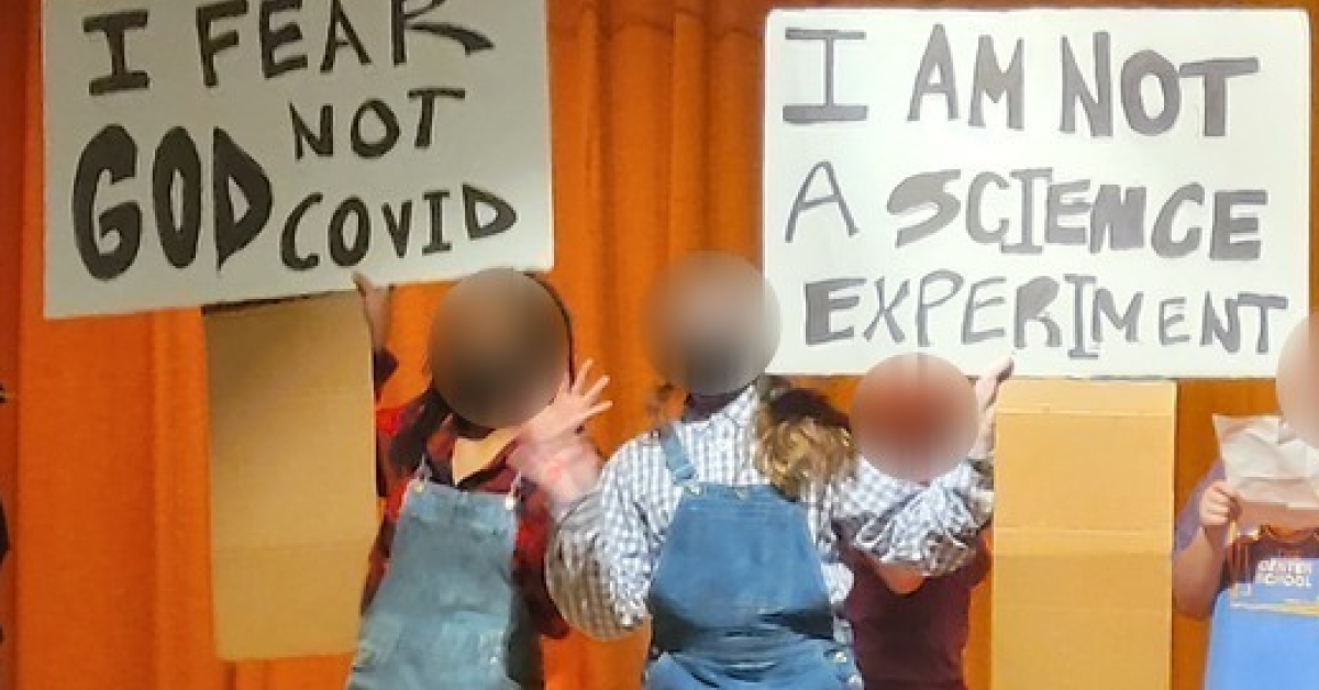 New York middle school play praises COVID vaccines, says unvaxxed kids won't have friends | Just The News