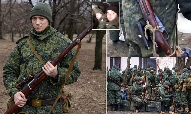 Russian conscripts given 19th century rifles, made to drink from ponds filled with dead frogs | Daily Mail Online